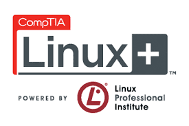 CompTIA Linux+ powered by the Linux Professional Institute logo