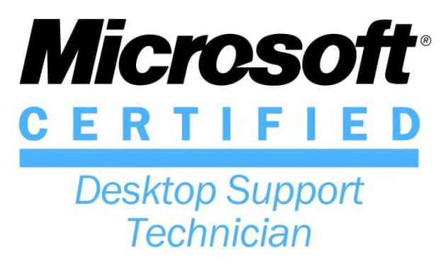 Microsoft Certified Desktop Support Technician logo